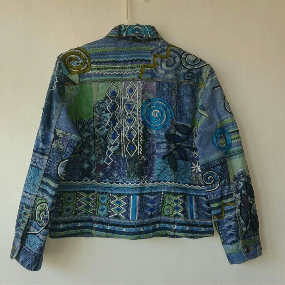 Embroidered Denim Jacket - Picture 3 of 7